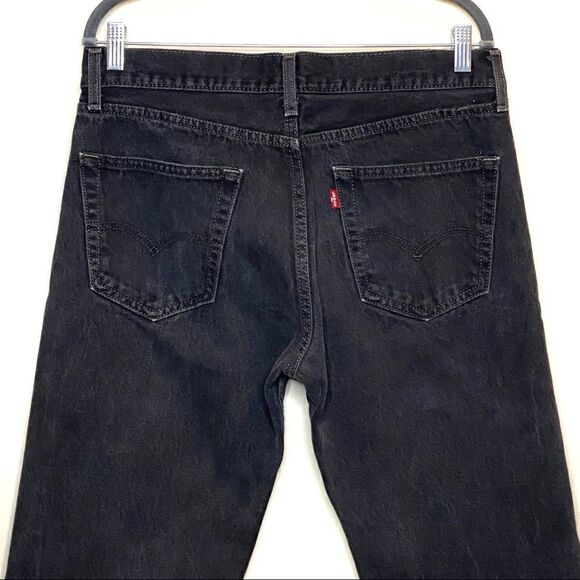 Levi’s black 505 straight leg jeans size 34 X 32 - Picture 4 of 16